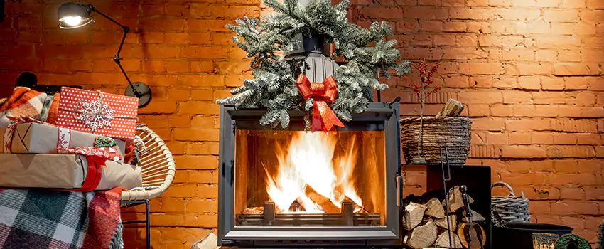 Travis Industries Linear Gas Fireplace Installation in Glen Avon, California